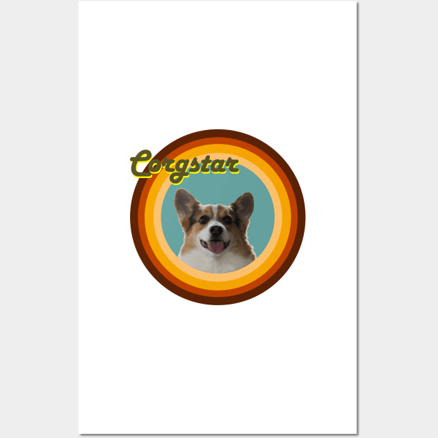 Groovy Corgstar, Baby! Wall Art by ztrnorge